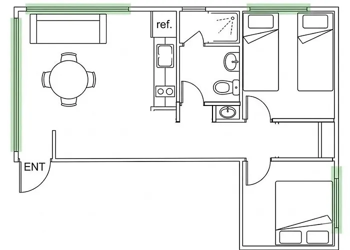 Nook Jongno Full-floor 2-bedroom Near Gwangjang Market 3*